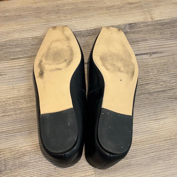 Nordstrom Black Leather Mary Jane Flat - size 10M - Picture 9 of 9